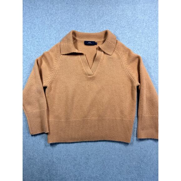 arch4 Cashmere Collared V-Neck Sweater Medium - Picture 1 of 6